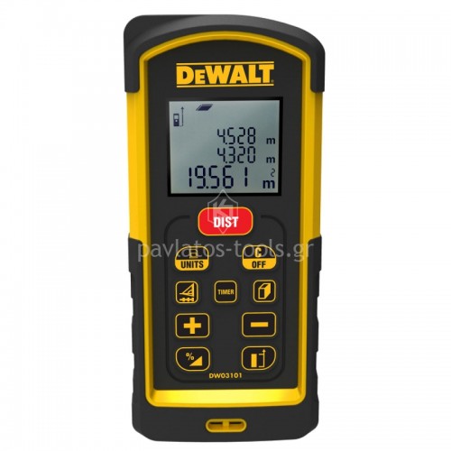 Μετρητής αποστάσεων λέιζερ Dewalt 100m DW03101