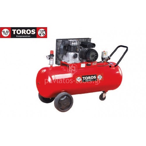 Αεροσυμπιεστής Toros μονοφασικός MK 113-200-3M 200lt 3hp 602055