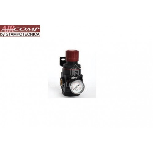 Ρυθμιστής Stampotecnica R 3/8'' με μανόμετρο&βάση στήριξης 41920