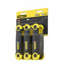 Σετ αναδιπλούμενο εξάγωνων κλειδιών Stanley 25 τεμαχίων μετρικό,ίντσας&torx 2-69-268