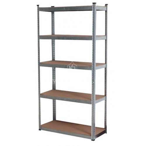 Ραφιέρα γαλβανιζέ με 5 ράφια mdf 260Kg ανά ράφι 180x90x45 cm BSR3001 022596