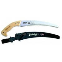 Χειροπρίονο Samurai με Κυρτή Λάμα 330mm,Ξύλινη Λαβή+Θήκη 02W-330-LH