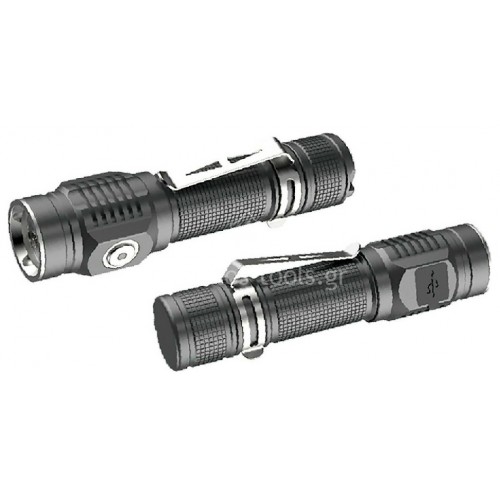 Φακός επαναφορτιζόμενος-αδιάβροχος Bormann 320 lumens BPR6035 030034