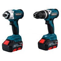 Σετ μπαταρίας brushless δραπανοκατσάβιδο και παλμικό κατσαβίδι 20V(2x4.0Ah) Bormann BBP5000 032700