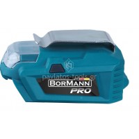 Power bank-usb φακός Bormann 2 σε 1 20V σώμα (χωρίς μπαταρία+φορτιστή) BBP1010 032779