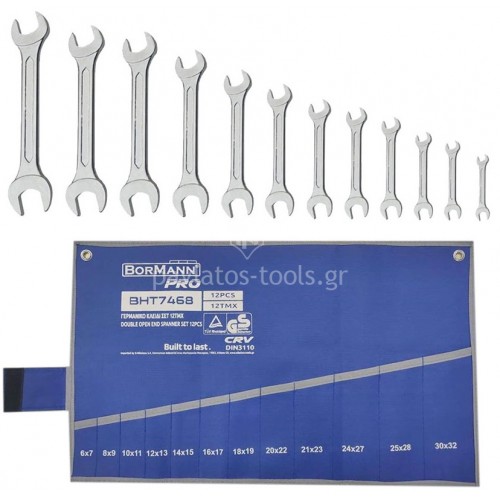 Σετ Γερμανικά κλειδιά 12 τεμαχίων Bormann Pro BHT7468 047643