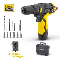 Δραπανοκατσάβιδο μπαταρίας Bormann Lite με εξαρτήματα (1x1.5Ah) 12V 350Nm BCD2010 050964 Δραπανοκατσάβιδο μπαταρίας Bormann Lite με εξαρτήματα (1x1.5Ah) 12V 350Nm BCD2010 050964