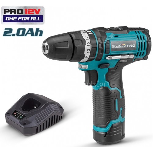 Κρουστικό Δραπανοκατσάβιδο Bormann 12 Volt (1x2.0Ah) BBP9060 053941