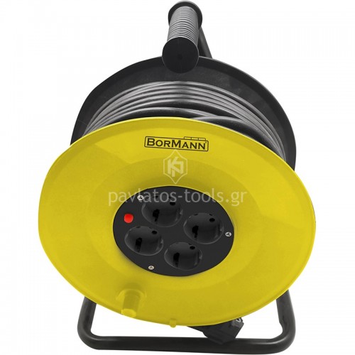 Μπαλαντέζα καρούλι 50m 3x1.5mm 4 πρίζες Bormann BCR2230 054054