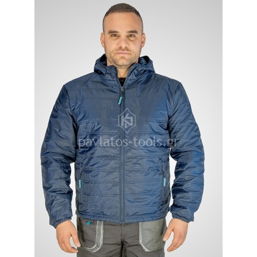 Μπουφάν Bormann Verona με επένδυση και κουκούλα μπλε 100% Polyester 056713-056744