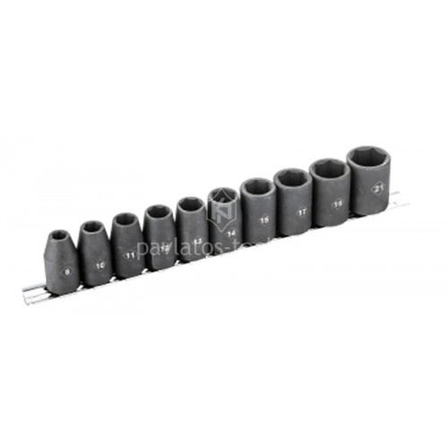 Σετ Καρυδάκια Αέρος Bormann 1/2'' 8-10-11-12-13-14-15-17-19-21mm 10τεμ BHT7703 075158