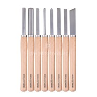 Σετ Σκαρπέλα με Ξύλινη Βάση (Ξυλογλυπτικής) 8 τμχ Bormann Pro BHT7849 075301