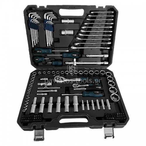 Σετ Καρυδάκια 1/4'' & 1/2' με Καστάνια,Κατσαβίδια,Κλειδιά 150τμχ Bormann Pro BHT5130 077817