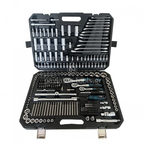 Σετ Καρυδάκια 1/4'' & 3/8'' & 1/2' με Καστάνια και Γερμανοπολύγωνα,300τμχ BHT5140 077824