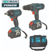 Σετ Bormann Κρουστικό Δράπανο 50Nm+Μπουλονόκλειδο Brushless 18V 350Nm (2x4.0Ah) BCD9013 079132