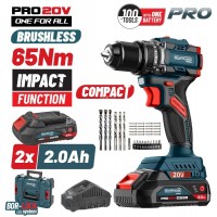 Δραπανοκατσάβιδο Κρουστικό Compact Brushless Μπαταρίας 20V Bormann Pro BBP5401 x22CA(2x2.0Αh)083238 Δραπανοκατσάβιδο Κρουστικό Compact Brushless Μπαταρίας 20V Bormann Pro BBP5401 x22CA(2x2.0Αh)083238