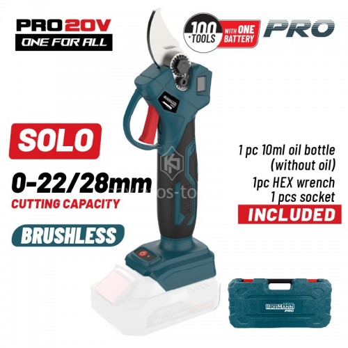 Ψαλίδι Κλάδου Μπαταρίας 20V Brushless 0-22/28mm 1kg BMC SOLO Bormann pro BBP4128C 083566