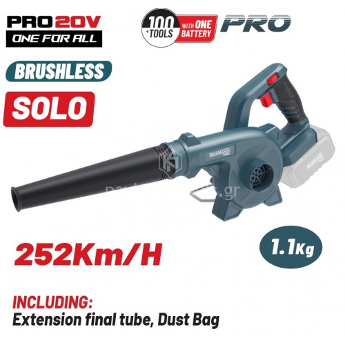 Φυσητήρας-Αναρροφητήρας Bormann 20 Volt solo (χωρίς μπαταρία+φορτιστή) BBP5365 084419