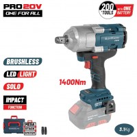 Μπουλονόκλειδο μπαταρίας Bormann Brushless 1400Nm 3/4" solo (χωρίς μπαταρία+φορτιστή) BBP5391CA 085638