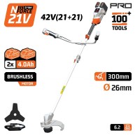 Θαμνοκοπτικό μπαταρίας Nakayama Pro Brushless 42V (21+21V) (2x4.0Ah) EC4611X44 086406