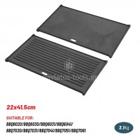 Πλάκα Μαντεμένια BBQ 22x41.5cm Bormann Elite BBQ1202 086413