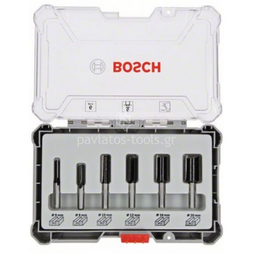 Σετ Φρέζες για ρούτερ Bosch 6mm 6 τεμαχίων 2607017465