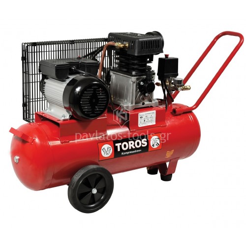 Αεροσυμπιεστής Toros μονοφασικός ZA65-50 50ltr 3hp 40147