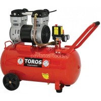 Αεροσυμπιεστής TOROS oil free silent (χαμηλού θορύβου) 50ltr 1.55hp 40152
