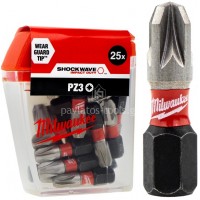 Σετ μύτες Milwaukee PZ3 25 τεμαχίων SHOCKWAVE 4932430869