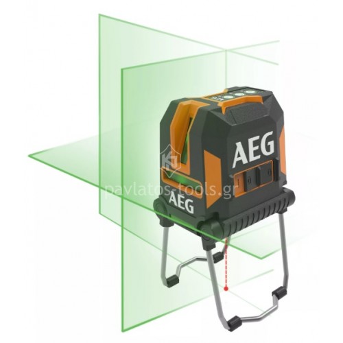 Αλφάδι Laser Σταυρού AEG Πράσινης Δέσμης 3 Ακτίνων CLG330-K 4935472255