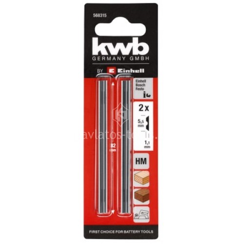 Σετ μαχαίρια πλάνης KWB by Einhell 2 τεμαχίων 49568315