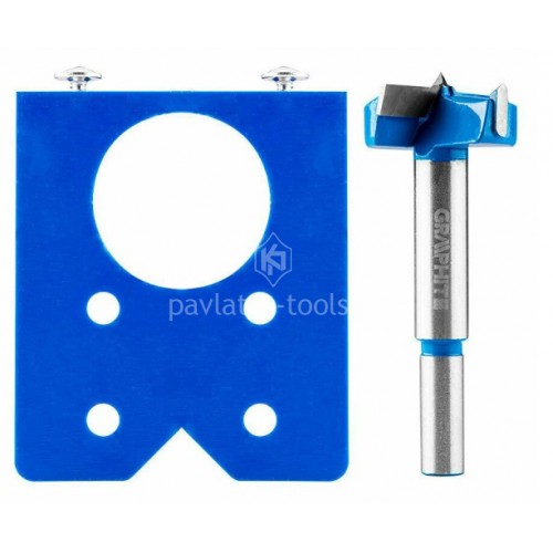 Τρυπάνι μεντεσέδων Graphite 35mm με οδηγό 57H002