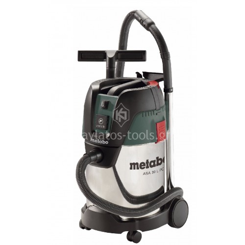 Σκούπα Πολλαπλών Χρήσεων Metabo 1250 Watt ASA 30 L PressClean INOX  602015000