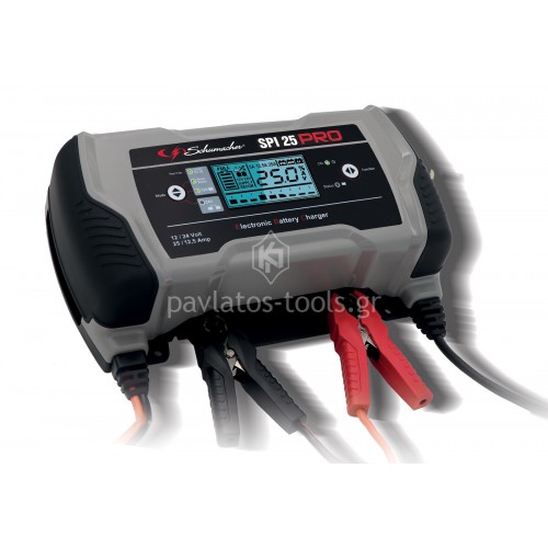 Φορτιστής-συντηρητής μπαταριών 12V-25A/24V-12,5A Schumacher SPI PRO25 60148