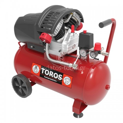 Αεροσυμπιεστής Toros μονομπλόκ 50lt 3HP 602044