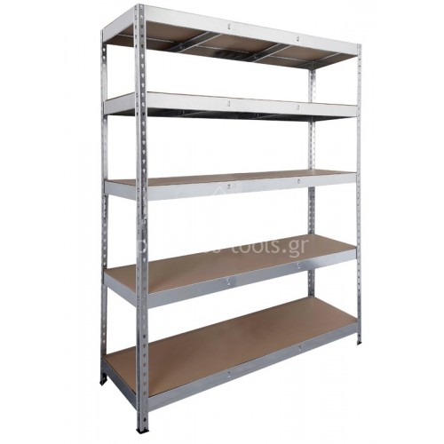 Μεταλλική ραφιέρα Unimac με 5 ράφια mdf 300kg/ράφι 200x50x100cm 610418