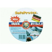 Δίσκος κοπής τροχού inox Safeprotex Φ115x1,0x22,2mm 6185132