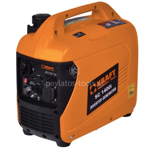 Ηλεκτρογεννήτρια βενζίνης Kraft inverter φορητή χαμηλού θορύβου 1400i 63788