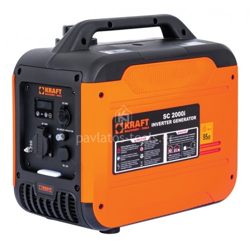  Ηλεκτρογεννήτρια βενζίνης Kraft inverter φορητή χαμηλού θορύβου 2000i 63789