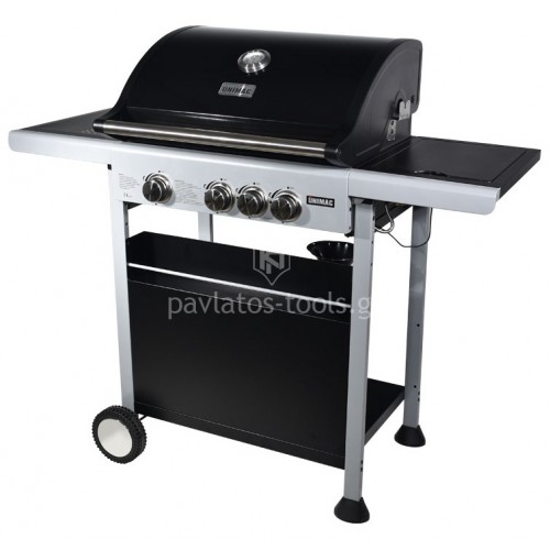 Ψησταριά υγραερίου Unimac BBQ Trend Line 3 εστίες και 1 πλαϊνό μάτι 661331