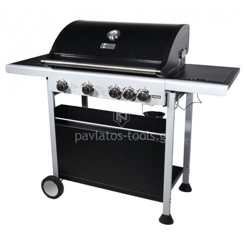 Ψησταριά υγραερίου Unimac BBQ Trend Line 4 εστίες και 1 πλαϊνό μάτι 661332
