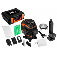 Αλφάδι laser Neo tools 3x360° πράσινης δέσμης 75-140