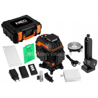 Αλφάδι laser Neo tools πράσινης δέσμης 4x360 75-141 