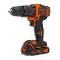 Κρουστικό Δραπανοκατσάβιδο Black&Decker 2 ταχυτήτων 18V 1,5Ah BDCHD18