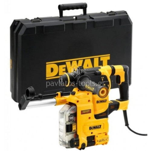 Πνευματικό Πιστολέτο Dewalt SDS-PLUS 3.5 Joule 950 Watt με απορροφητήρα σκόνης D25335K