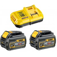 Σετ Dewalt Πολυφορτιστής XR FLEXVOLT με 2 μπαταρίες 6.0 Ah DCB118T2