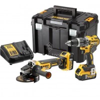 Σετ Dewalt 18V XR Brushless Κρουστικό Δραπανοκατσάβιδο και Γωνιακός Τροχός DCK2080P2T