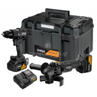 Σετ Dewalt McLaren Edition Kρουστικό Δραπ/δο+Γωνιακός Τροχός DCG45M Brushless (2x5.0Ah) DCK2223MP2T