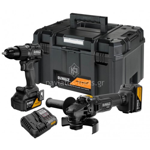 Σετ Dewalt McLaren Edition Kρουστικό Δραπ/δο+Γωνιακός Τροχός DCG45M Brushless (2x5.0Ah) DCK2223MP2T