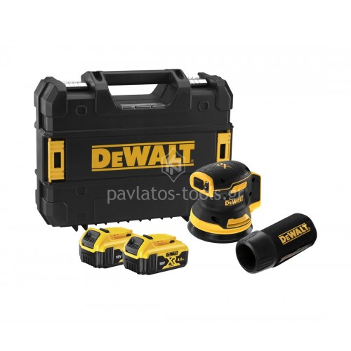 Παλμικό τριβείο παλάμης Dewalt 18V brushless με μπαταρίες και φορτιστή σε βαλίτσα DCW210P2